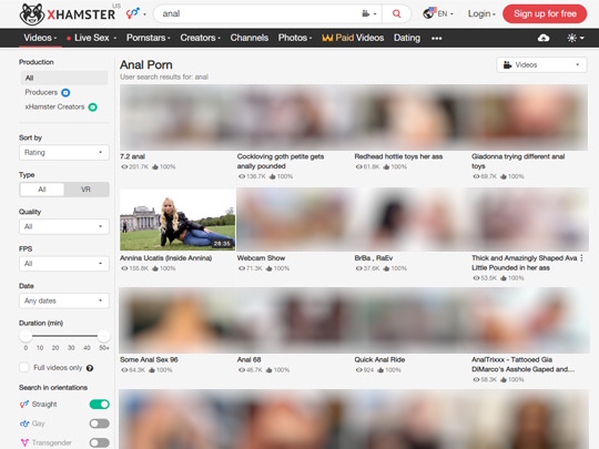 xHamster Anal